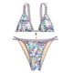 thumbnail image 1 of Gibobby Trajes de Natación para Mujer Conjunto de bikini degradado para mujer, traje de baño sexy de dos piezas, traje de baño, traje de playa, estilo na(Blanco,G), 1 of 5
