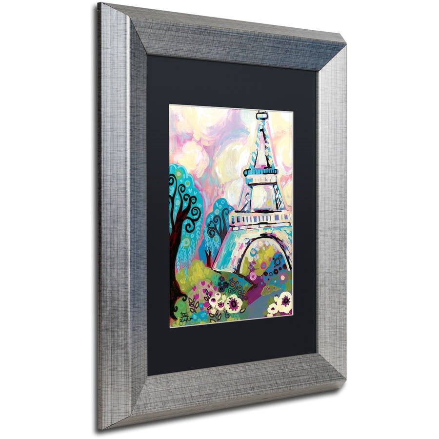 Trademark Fine Art "La Dame De Fer" Canvas Art by Natasha Wescoat, Black Matte, Silver Frame