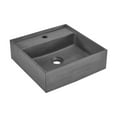 thumbnail image 3 of Lisse 23.5" Rectangle Concrete Vessel Bathroom Sink in Dark Grey, 3 of 11
