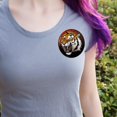 thumbnail image 2 of Fierce Tiger Pinback Button Pin, 2 of 4