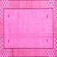 thumbnail image 1 of Ahgly Company Indoor Square Abstract Pink Modern Area Rugs, 8' Square, 1 of 4