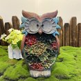 thumbnail image 1 of Estatua de animales para decoración de jardín, luz solar de búho de resina con energía solar, lámpara de luz de figura de animal, adornos de búho al aire libre, para entrada de jardín, regalo de Navidad H27 x D16 cm ShuxiuWang 8390605875021, 1 of 1