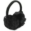 INSPIRE CHIC Unisex Warm Round Fluffy Earmuffs Ear Warmers Headband Black