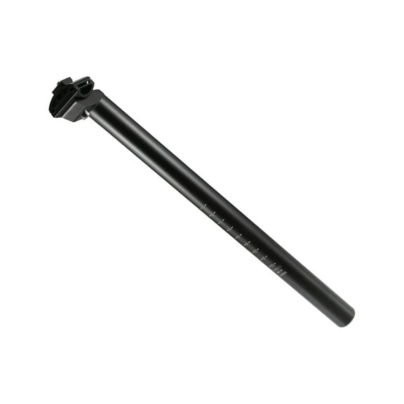 Unique Bargains 31.6x450mm Bike Seat Post Aluminum Alloy Bicycle Seatpost Saddle Pole Road Bike Seat Tube Mount Black