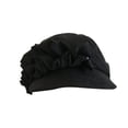 thumbnail image 2 of BotaniNest Japanese Style Pleated Ruffle Beret – Casual Knit Cap With Lace Trim For Autumn Winter, 2 of 7