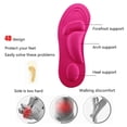 thumbnail image 3 of ziyahi Flat Feet Arch Soft Support Shoe Insole Pad Breathable Elastic Massage Sponge Shoe Inlay Women, 3 of 8