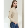 thumbnail image 4 of INSPIRE CHIC Chemise à Manches Longues Retroussables pour Femmes avec Col à Revers, 4 of 6