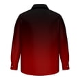 thumbnail image 5 of Mens Dress Shirts Long Sleeve Gradient Print Pattern Button Down Shirt Men Fashion Casual Daily Loose Graphic Tees for Men, 5 of 5