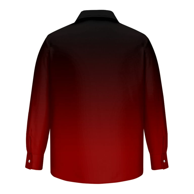 Lumtrix Mens Tie Dye Shirt Long Sleeve Dress Shirt Work Casual Slim-Fit  Formal Dress Shirt Business Casual Button Down Shirts Deep Red 2XL -  Walmart.com
