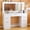 Classic White: 45.2", variant on Vanity Desk with Mirror and Lights, 45.3in Makeup Vanity with 7 Drawers & Large Mirror, Black Vanity with 3-Color Adjustable Lighting & Charging Station, Make Up Vanity for Bedroom
