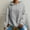 Gray, variant on FDGIU Women's V Neck Hoodie - Lightweight Long Sleeve Sweatshirt, 2025 Casual Fall Outfits with Drawstring & Pockets