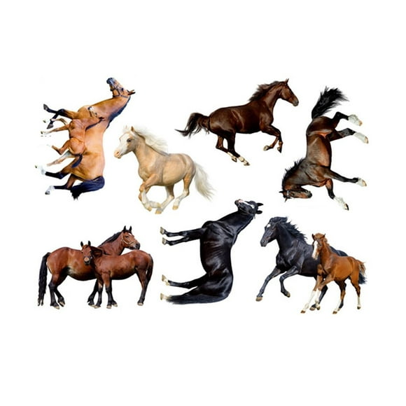 Chinese Style Horse Wall Paper Antistatic Wall Sticker Office Wall Poster