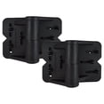 thumbnail image 1 of Weatherables | WBGA-HINGEHD-NW | Heavy Duty Nylon Polymer Multi-Adjustable Self-Closing Hinges 2 Pack | Black | Gate Hardware, 1 of 10