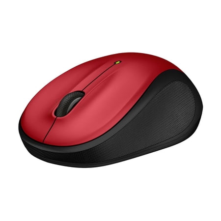 Logitech M325s Wireless Mouse, 2.4 GHz with USB Receiver, 1000 DPI Optical Tracking, Red