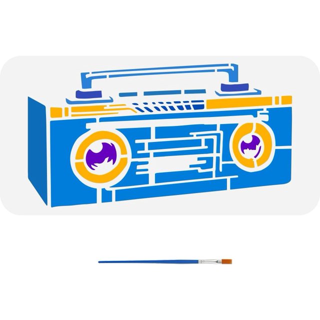 PET Hollow Out Drawing Painting Stencils for DIY Scrapbook Photo Album Radio 150x300mm