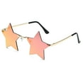 thumbnail image 2 of Wutalume Unisex Star Shaped Sunglasses, Fashion Solid Color Fun Eyewear for Dance Party, Holiday Celebration, Decorative Glasses, UV Protection, Novelty Accessory for Men and Women,Red, 2 of 4