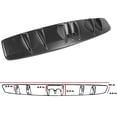thumbnail image 5 of Ikon Motorsports Universal Compatible with V5 Style Rear Bumper Diffuser Kit Unpainted Black ABS, 5 of 8