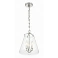 thumbnail image 5 of Crystorama Voss 3 Light Polished Nickel Mini Chandelier - 11"W x 14.75"H x 11"D, 5 of 6
