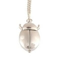 thumbnail image 2 of Silver Tone Ladybug Beetle ANTI-TARNISH Pocket Watch Necklace Pendant Watch-LB-S-6, 2 of 9