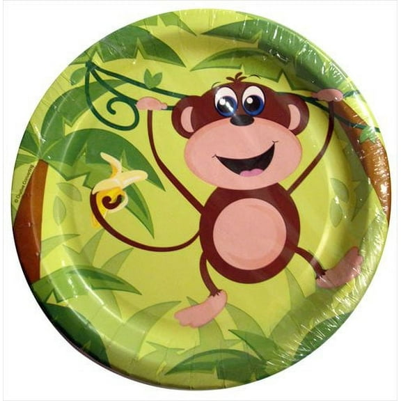 Monkey Jungle Large Paper Plates (10ct)