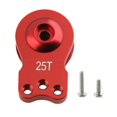 thumbnail image 2 of Colcolo 25T Alloy Aluminum Servo Saver Upgrade Parts Steering Arm for 1/10 RC Cars Truck RED, 2 of 8