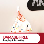 Command Small Utility Hooks, White, Damage Free Organizing, 24 Hooks and 28 Command Strips