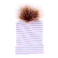 thumbnail image 2 of Gorro De Gorro De Punt Bebés Recién Nacidos, Niñas, Recién Nacidos, Pálido Y Suave, Azul, Se Describe Raya Baoblaze Gorra infantil Soft Ball, 2 of 6