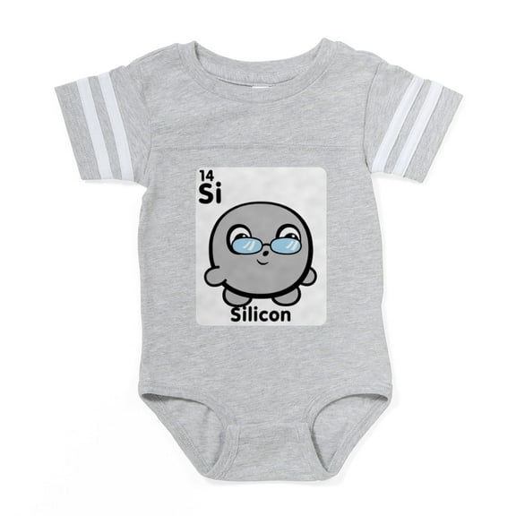 CafePress - Cute Element Silcon Si - Cute Infant Baby Football Bodysuit