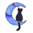 thumbnail image 1 of Lindo gato luna colgante hogar jardín decoración colgante adornos sala de estar bebé azul, 1 of 9