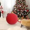 thumbnail image 1 of Feltree 23.6 Inch Inflatable Christmas Ball Outdoor Decoration for Yard and Party, PVC Holiday Inflatable with Wind Resistant and Easy Storage, 1 of 7