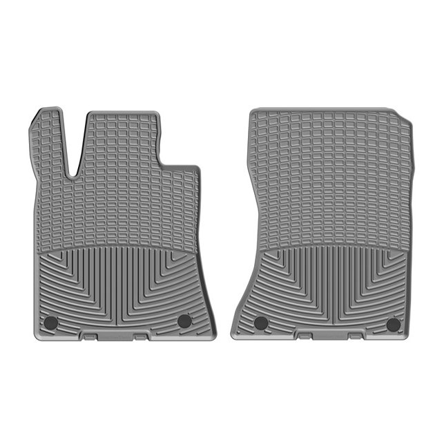 Weathertech Floor Mat W536GR All-Weather; Direct-Fit; Deeply Sculpted Channels; Gray; Thermoplastic Elastomer TPE; 2 Piece