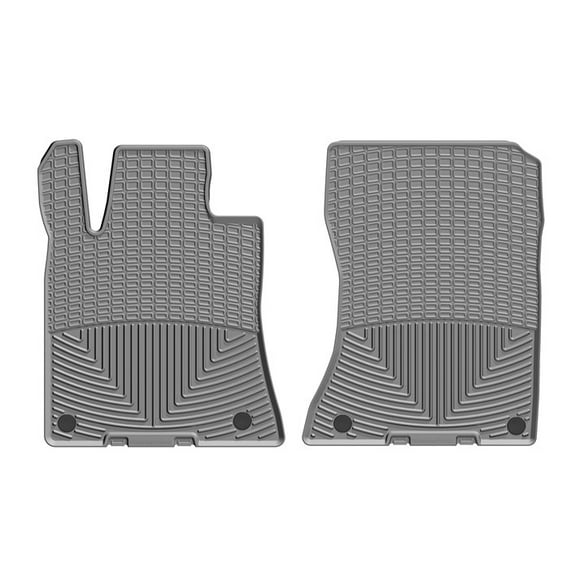 Weathertech Floor Mat W536GR All-Weather; Direct-Fit; Deeply Sculpted Channels; Gray; Thermoplastic Elastomer TPE; 2 Piece