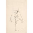 thumbnail image 3 of Félicien Rops 13x18 Black Modern Framed Museum Art Print Titled - Study of Patin, 3 of 5