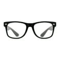 thumbnail image 2 of Classic Hipster Horn Rim Reading Glasses Black +2.75, 2 of 4