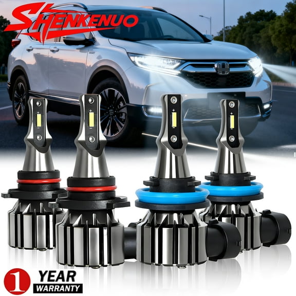 For 2015 2016 2017 2018 2019 Honda CR-V CRV LED Headlight Bulbs Combo 9005 H11 Hi/Lo Beam 4X