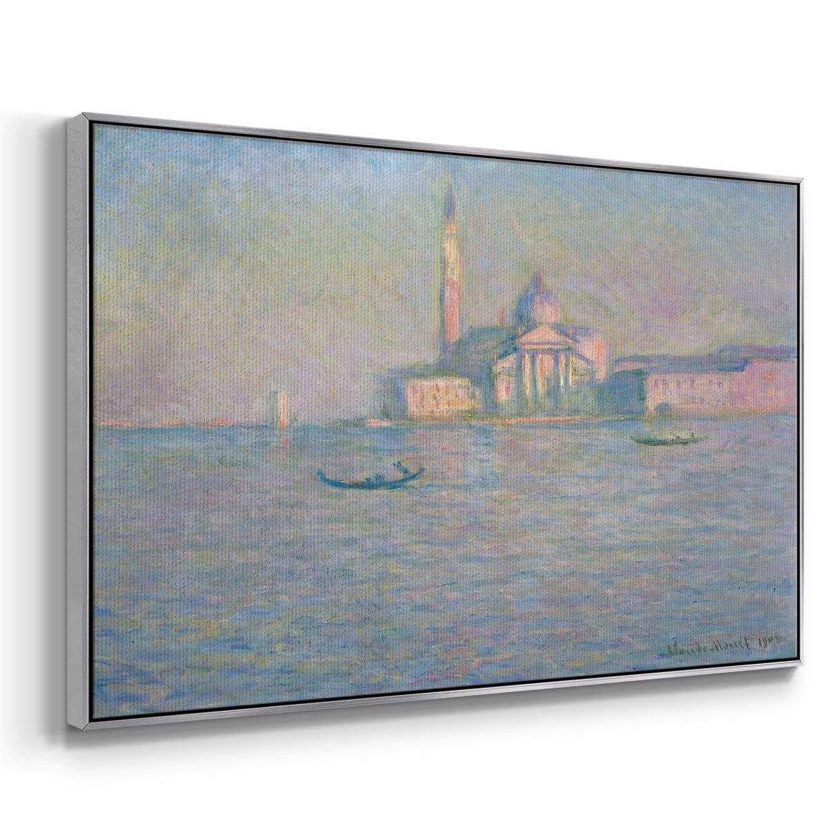 Vintage Nautical Print-XCVII By Wexford Home Framed in Silver Wood Gallery Wrapped Canvas 27 in. x 41 in.