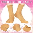 thumbnail image 4 of Kiibsot 6 Pairs Split Toe Socks Frilly Tabi Cotton Sandal Socks for Men Women, 4 of 6