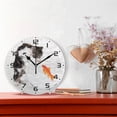 thumbnail image 4 of Dreamtimes Cat Koi Fish Wall Clock, 10 Inch Silent Non Ticking Round Clock Oil Painting Clock Easy to Read Clock for Living Room Bedroom Bathroom Home Decor, 4 of 7
