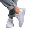 thumbnail image 6 of Mens Shoes,Fashion Sneakers Lightweight Breathable Mesh Walking Shoes Versatile Daily Wear Comfort Fit Design,Shoes for Men,White,7.5, 6 of 9