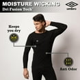 thumbnail image 6 of Umbro Men’s Base Layers Set Compression Pants & Shirt Thermal Wear for Men, Black Large, 6 of 7