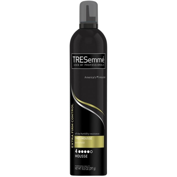 TRESemmé Tres Two Extra Hold Moisturizing Squeeze Hair Styling Mousse, 10.5 oz