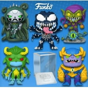 Funko Pop! Marvel: Monster Hunters Set of 5 Vinyl Figures (Green Goblin/ Dr. Doom/ Loki/ Thankos) (+ Pop! Stacks Plastic Protector)