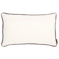 thumbnail image 3 of Safavieh Dani 12" x 20" Coastal Cotton Decorative Pillows, Ivory/Brown, 3 of 4