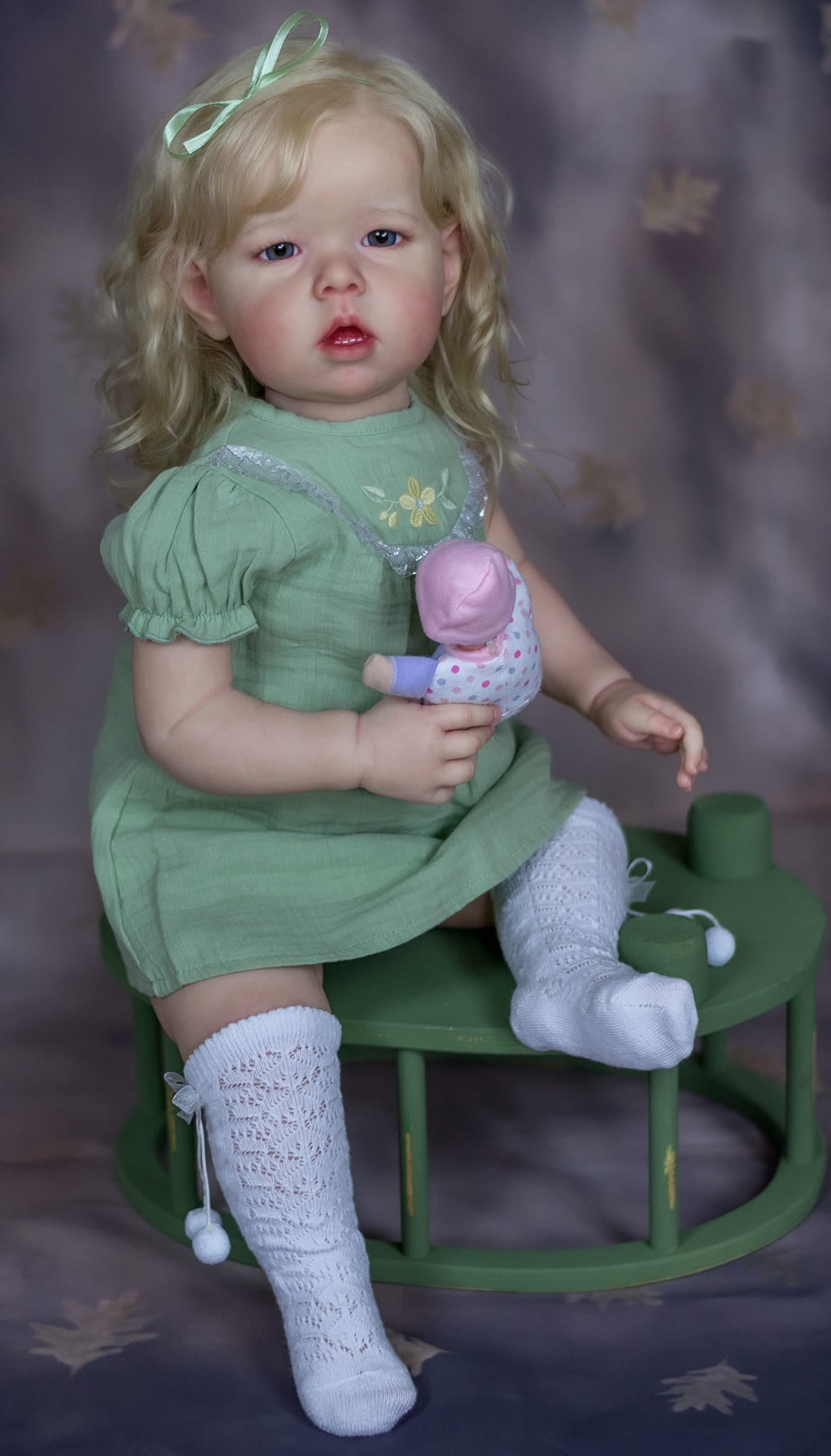 iCradle Lifelike Cuddly Reborn Baby Dolls Girl 28 inches 68 cm Realistic Toddler Baby Dolls Real Life Cloth Body Rooted Hair Blue Eyes Xmas Birthday Gift for Children