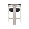 thumbnail image 7 of Meridian Furniture Romeo Black Vegan Leather Counter Stool (Set of 2), 7 of 7