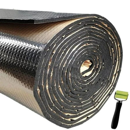 Vehicle Car Sound Deadener Reflective Insulation Mat Heat Guard 5MM 4" X 5' R8