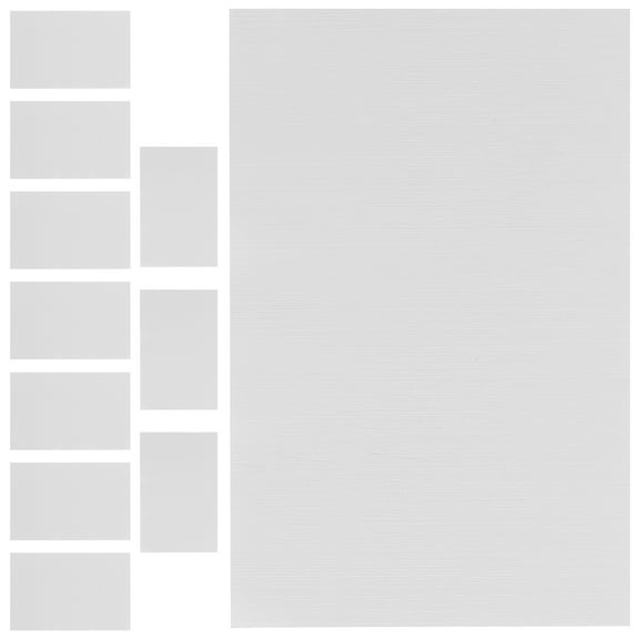 STOBOK 10Pcs Aluminum Sublimation Sheets Durable Silver Metal Blanks for Heat Transfer