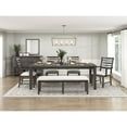 thumbnail image 3 of Lexicon Victoria Textured Fabric Dining Bench in Beige, 3 of 7