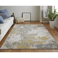 thumbnail image 5 of 5' X 8' Ivory Gold And Gray Abstract Stain Resistant Area Rug, 5 of 9