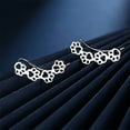 thumbnail image 3 of Cat Ear Cuff Paw Print Stud Earrings, Stylish and Elegant Earrings for Women, 3 of 6